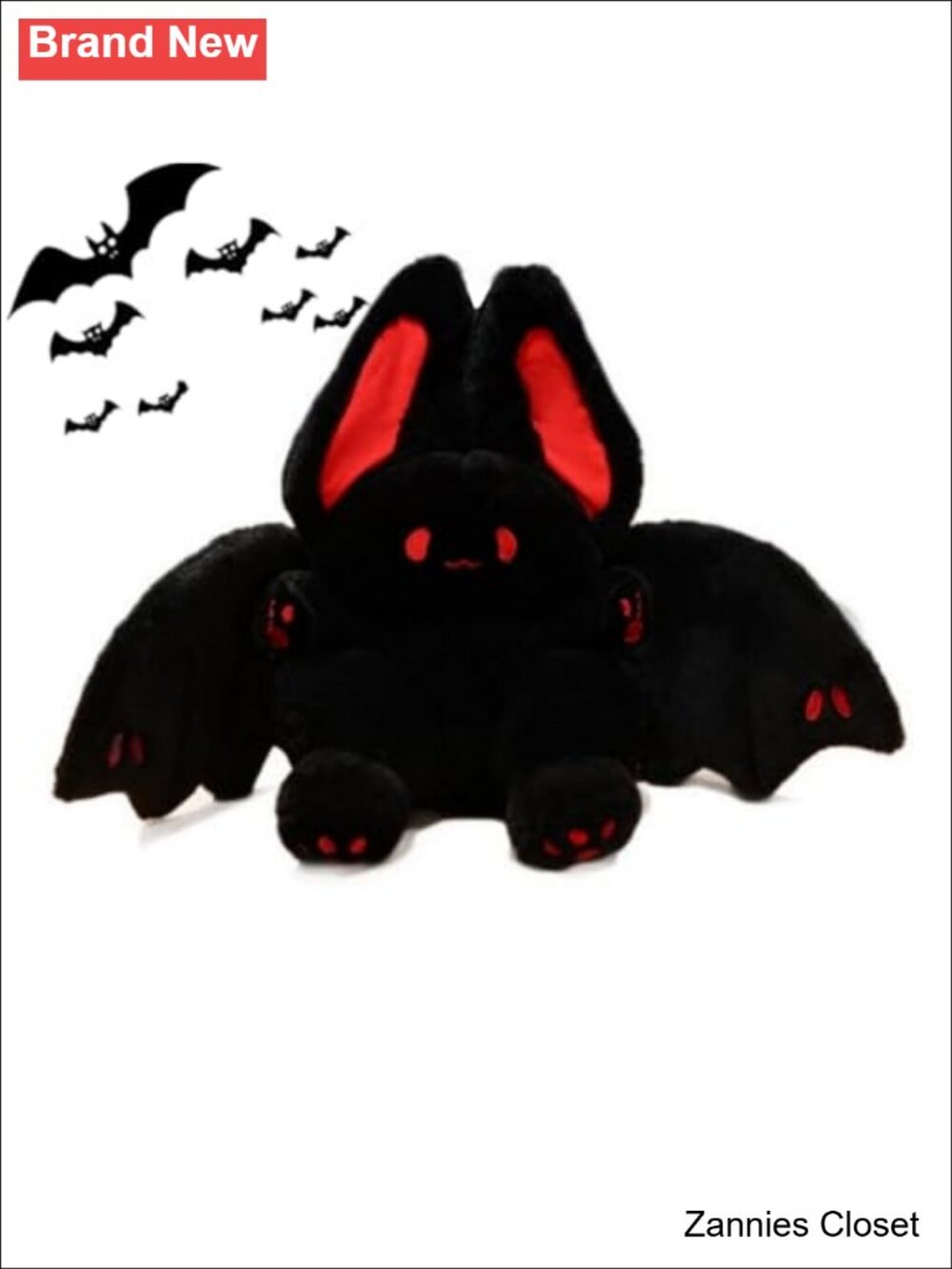 👻 NatureMan Bat Bunny Plush Pillow Kawaii Bat Rabbit Stuffed Animal with